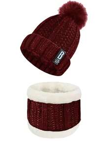 7/5/4/2/1piece Set Of Hat, Scarf, Earmuffs, Gloves, Socks. Children's Winter Windproof, Cold-Proof And Warm Artifact, Thickened And Velvet Suit, Outdoor Snow Warm Suit (Earmuffs Style And Color Are Random.Suitable For 12-16 Years Old) - Multicolor - View 33