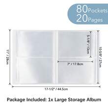 CYFUN DESIGN 1 Pc A6/Large Size Clear Sticker Photo Storage Album Stamp Cutting Dies Storage Book Organizer Folder - Clear - View 13