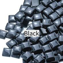 100 g/opakowanie 1 cm kwadratowy materiał mozaikowy w jednolitym kolorze jest używany do ręcznie robionych wazonów, podstawek, lampek dekoracyjnych i luster ściennych - 100g Mozaika - Zobacz 14