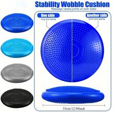 Inflatable Rocking Cushion Set, Balance Cushion Yoga Massage Cushion Thick Explosion-Proof Balance Ball Inflatable Massage Cushion Balance Disc Cushion, Provides Stability And Flexible Seating Options For Balance Exercises, Suitable For Sensory Activities