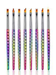 Juego de 8 piezas de bolígrafos de arte de uñas con flores, pétalos pintados, bolígrafos con flores, postes de panal electrolíticos, bolígrafos de arte de uñas con múltiples formas, suministros de arte de uñas, herramientas de arte de uñas, accesorios de arte de uñas