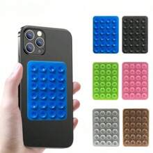 Cell Phone Suction Cup Case Silicone Holder Various Colors - Blue - View 6