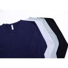 Kit 2 Men's Long Sleeve Shirts 100% Cotton - Gray and Navy Blue - View 2