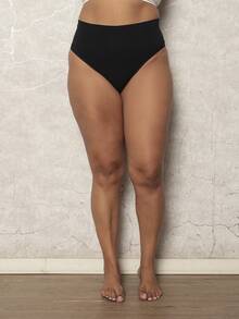 Kit Calcinha Plus Size Confortável Cintura Alta Modeladora - Multicolorido - Visão 6
