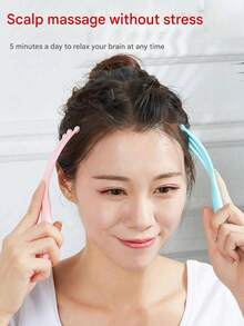 1/2Pcs Multi-Purpose Nine-Claw Head Massager, Massage Comb, Manual Scalp Roller Massage, Relaxing Stress Relief Scratching Head Comb, Convenient And Durable, Massage Comb For Manual Massage Of Head And Body, Relaxation, Daily Necessity, Portable, Suitable For Home, Travel, Sports, Camping, Manual Massage Tool