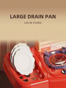 儿童厨房炉灶玩具套装 - 女孩扮演切菜烹饪厨具配件，男孩模拟烹饪套装，礼物