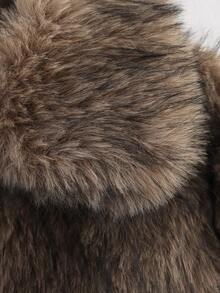 2025 Winter Fashion Street Style Lapel Long Sleeve Patchwork Women Jacket Coat, Faux Fur Coat For Ladies