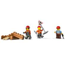 LEGO Gelber Bagger Baustellenspielzeug für Kinder ab 8 Jahren - Rollenspielset & Konstruktions-Themen Bauklötze mit Spielzeug-Bagger Idee für Jungen & Mädchen