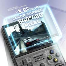 R36S Retro Handheld Game Console, Linux System, 3.5" IPS Screen, 18000+ Game Capacity, Portable Pocket Video Player - White - View 5