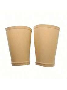 1 Paar hochelastische, warme und reibungsbeständige Ärmel für Oberschenkel oder Waden, aus festem Strickstoff mit Schlupfdesign, geeignet für alle Jahreszeiten