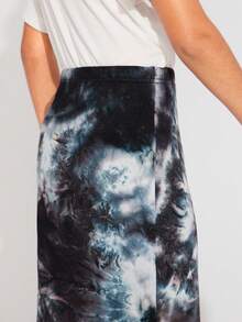 Radiana Falda ajustada de cintura alta con efecto tie-dye, informal para niña preadolescente - Multicolor - Ver 5