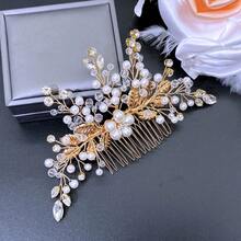 1 Stück Frauen Multi-Farb Strass Haarzubehör, Braut Kopfschmuck, Haarkamm Kopfschmuck für Hochzeit, Verlobung, Ball, Fotoshooting, Silber Hochsteckfrisur Dekoration, geeignet für Hochzeitskleid, Brautkleid Strass Dekoration