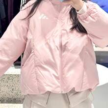 Adidas Women's Loose Warm Outdoor Down Jacket - Pink - View 11