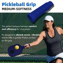 Silicone Grip Sleeve For Pickleball Racket Tennis Racket Handle, Non-Slip Reusable Silicone Sleeve, Available In Multiple Colors, Interesting Design, Comfortable Grip - Multicolor - View 6