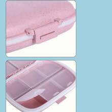 Holii Travel Pill Organizer, 8 Compartments Portable Pill Case, Daily Pill Box To Hold Vitamins, Small Pill Container For Pocket Purse Medicine Organizer(Pink) - 粉色 - 查看 6