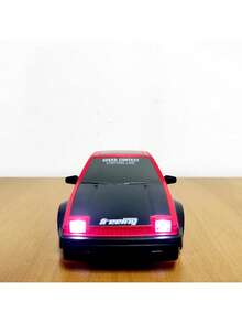 Red Corolla Racing Car With Rechargeable 4x4 Drift Control And 4 Extra Wheels - Red - View 6