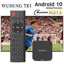 Caja de TV inteligente Android 10 WUDUNG TX1 Mini Allwinner H313 2.4G Wifi 4K HD 2GB 16GB Reproductor multimedia Set Top Box 1G 8G TVBOX