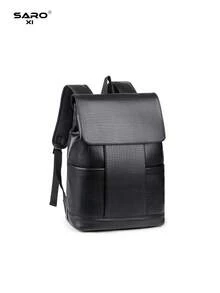 saroxi Mochila de viaje casual de moda para hombres, con tapa abatible, ligera, portátil, adecuada para viajes, campamento, senderismo, escuela, estudiantes, jóvenes, campus, regalo esencial