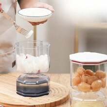Airtight Canning Jar With Liquid Separator And Fork - 彩色 - 查看 2