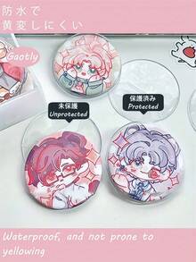 50 piezas de estuches protectores de acrílico transparente premium - Cubiertas de polvo antioxidantes y resistentes a caídas, perfectas para decoración de mochilas, almacenamiento de granos, convenciones, coleccionistas de ACG, anime, cómics, Halloween, Navidad y talla grande. ¡Mejora tu colección con una protección duradera y elegante!