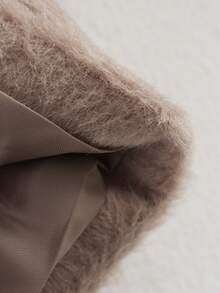 2025 Winter Fashion Street Style Round Neck Long Sleeve Single-Breasted Women Wool Coat