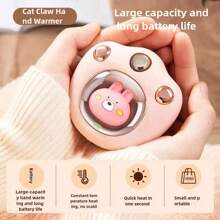 OBOVAY 1200mAh迷你手持暖手宝，USB充电式口袋暖手宝，移动电源，可爱暖手宝，办公室电暖手宝 - 顏色隨機 - 查看 4