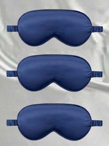 Silky Sleep Eye Mask, Blackout Elastic Travel Nap Eye Mask, Pure Mulberry Silk Sleep Eye Mask, Double-Layer Silk Filled, With Elastic Strap, Ideal Gift For Friends And Partners. Suitable For Relaxation, Travel, Insomnia And Business Trips, Thickened Eye Mask, Essential For Autumn And Winter. - Multicolor - View 25