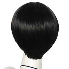 GLAMNOW Short Mushroom Wig For Men-Synthetic 60s Bowl Cut Wigs For Anime Movie Music Costume Halloween Cosplay Party (Dark Brown) - Black - View 4