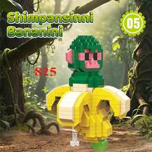 Tungtungtun Sahur, Bloques de construcción de madera Shanhaijing de IA, Bombardiro Crocodilo, Shimpanzinni Bananini, Regalo de Navidad, Decoración de fiesta de Navidad - Multicolor - Ver 11