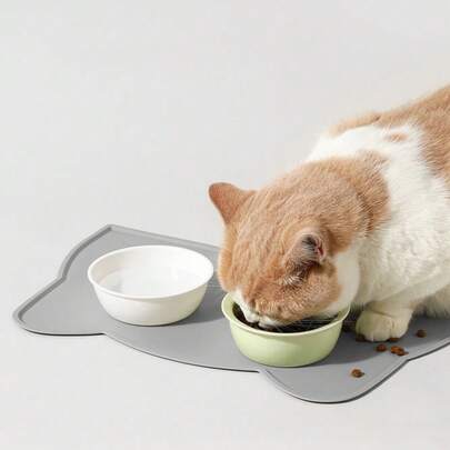 1 قطعة حصيرة سيليكون للحيوانات الأليفة، مانعة للانسكاب ومانعة للانزلاق ومقاومة للماء وسهلة التنظيف، حصيرة تغذية للقطط والكلاب، للاستخدام في غرفة المعيشة