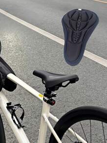 1pc Breathable Bicycle Seat Cover, Mountain Bike 3D Padded Saddle Cover, Comfortable And Non-Slip For Cycling, Suitable For Various Riding Sports, Daily Commute And Long-Distance Cycling