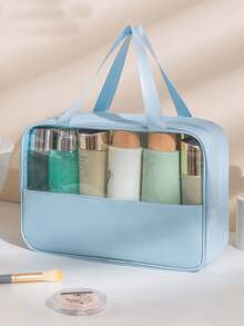 3件套多功能化妆包，夏季旅行化妆品收纳包，防水洗漱包，带刷架，大容量化妆包，便捷手提包，适用于护肤品、化妆品、化妆刷、粉饼、口红等，非常适合海滩、学校、浴室、度假、情人节、圣诞节、母亲节等场合，是送给妈妈、家人、朋友的理想礼物。夏季必备，化妆包，化妆袋，化妆品收纳包，化妆品整理包，旅行，化妆小袋，包，梳妆台，化妆小袋，旅行必备，化妆包，旅行必备，梳妆配件，小化妆包，化妆小袋，化妆品收纳包，旅行必备，大容量，大号化妆包，圣诞礼物，小袋，旅行，送给女性的旅行必备礼物，小袋，手拿包/小手提包，化妆品整理包，化妆品收纳包，小袋，刷架，迷你小袋，大容量手拿包，女士礼物，圣诞礼物，女士礼物创意 - 彩色 - 查看 4