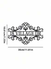 Personalized Metal Name Sign - Monogrammed Family Surname Plaque - Decorative Metal Art For Housewarming, Wedding Gift - Outdoor Metal Wall Art - Artisan Crafted, Elegant Design