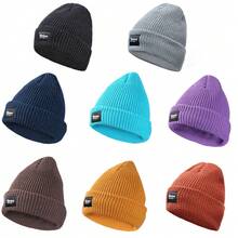 TOHUIYAN Magical Reflective Knitted Hats High Visibility Winter Warm Fleece Ski Caps Women Men Skullies Beanie Hat For Night Running Walking Cycling - A - View 13