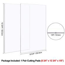 CYFUN DESIGN 1 对 8.9 X 6.1 X 0.12 英寸 / 15 X 8.8 X 0.12 英寸 / 12.7 X 8.8 X 0.12 英寸透明聚碳酸酯塑料切割板，适用于模切机