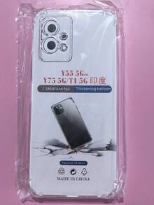 1 件透明防摔外壳，适用于 Vivo 系列、Vivo 手机透明防摔手机壳、手机壳、手机保护套、手机壳、手机套、四角防摔手机壳、透明手机壳、极简手机壳、纯色手机壳、透明手机壳、TPU 防摔手机壳（军用级防摔） - 無色 - 查看 28