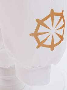 Zombier Flickdräkt Barn Nova Halloween Cosplay Cheerleader Mesh Topp Byxa Huva Jacka 3PC Uniform Outfits Barn Fancy Karneval Jul Födelsedagsfest Gåva - Vitt - Visa 8