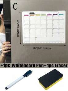 Lịch tủ lạnh từ tính có thể xóa khô, Lịch bảng trắng từ tính, Lịch kế hoạch gia đình hàng tháng, Lịch ghi nhớ thực đơn từ tính, Lịch tủ lạnh, Lịch từ tính có thể xóa, Trang trí nhà bếp, Lịch kế hoạch hàng tháng cho tủ lạnh, Phụ kiện tủ lạnh, Dùng để lập danh sách việc nhà và lên thực đơn (Nhiều kích cỡ), Bảng trắng - Nhiều màu - Xem 11