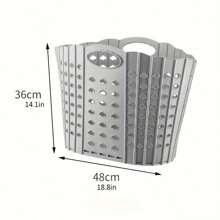 Foldable Laundry Basket With Handles, Large Capacity Clothes And Plush Toy Storage Bin, Dirty Clothes Storage Box, Space-Saving Laundry Baskets With Handles, Wall Hanging Clothes Storage Container - Multicolor - View 10