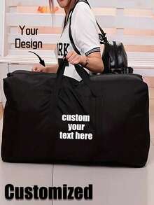 定制旅行行李袋、防潮储物袋、棉被衣物储物袋、超大储物袋、大容量可折叠储物袋、耐用行李袋，配有双拉链和加固手柄，坚固的超大储物袋，适合搬家、旅行和宿舍，适合户外女性男性旅行度假