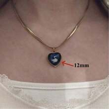 天鹅项链一件，送给音乐爱好者的礼物，天鹅主题项链 - 金色 - 查看 2