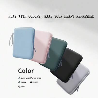 10.9英寸和12.9英寸平板电脑便携包，防震设计，多口袋，兼容iPad 11/10/10.9英寸、7/8/9/10.2英寸、Mini 7/6、Air 11(M2)、Pro 12.9英寸，符合人体工学的手柄，柔粉色设计，适合旅行、工作和学习。