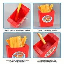 青少年惊喜恶作剧拉薯条玩具、趣味派对棋盘游戏、跳薯条桌面游戏、互动派对节日减压玩具、办公桌减压收藏品