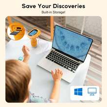 RIVGOT Kids Microscope Pocket Microscope -1000X Portable Microscope For Kid | Photo And Video Mini Microscopes | 2'' Digital Little Scientist Microscopes For 3-10 Age Years Old Boys Girls Toys Gifts - Many - View 9