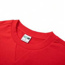 彪马男女通用运动衫，休闲运动抓绒圆领长袖套头衫，情侣装 625834-11 - 紅色 - 查看 9