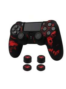 RALAN Wolf Design 控制器外壳带 4 个拇指握把，兼容 PS4/Playstation 4 Slim/Pro 控制器 - 彩色 - 查看 1