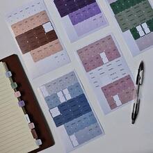 Month Tabs, Planner Tabs,  Calendar Monthly Tab Stickers Designer Accessories Monthly Tabs Planner Stickers For Office Planners Organizations (Mountain) - Multicolor - View 6