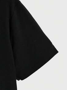 Sylosis Shirt Men's Pattern Custom Short Sleeve Tshirt Fashion Crew Neck Tees Black