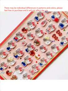 Sanrio Sanrio 1/5pcs Cute Japanese-Style Sanrio Fun Stickers - Cinnamoroll, My Melody Cartoon 3D Relief Stickers For Mobile Phones, 3D Decorative Stickers,Sticker Party Christmas Birthday Decoration Gift Western Stickers, Scrapbook High Quality Stickers, Graffiti Stickers, Diary, Laptop, Bumper, Skateboard, Water Bottle, Computer, Cartoon, Safety Helmet, Car Stickers, Stickers Can Bring A Lot Of Fun To Your Life, Making It The Perfect Gift For Adults