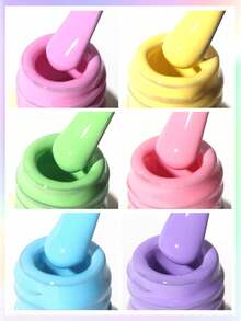 XEIJAYI 1pc Candy Sugar Gel Nail Polish Set UV LED Soaking Nail Gel, Semi-Permanent, DIY Salon Quality Nail Art Gel For Spring And Summer - Nhiều màu - Xem 4